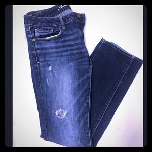American Eagle, denim, distressed jeans